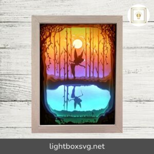Tinker 2 Paper Cut Light Box Template, Shadow Box Paper Cut