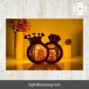 Happy Wedding Rings Lantern, Couple Valentine SVG Paper Cut File