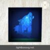 Wolf in Deer, 3D Paper Cut Light Box Template, SVG Digital Download Files