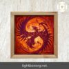 Phoenix Shadow Box Files, Paper Cut Light Box Template Files