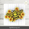 Bees on Honeycombs 3D Mandala SVG, Layered Laser Cut Panel Design for Cricut & Glowforge