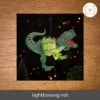 DIY Dinosaur Lantern SVG, Animal Paper Light Template for Children’s Room & Gifts