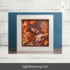 Portgas D. Ace Shadow Box SVG, Fire Fist Ace One Piece Anime Lightbox Template for Cricut & Glowforge