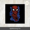 Spiderman 3D Shadow Box SVG, Multilayer Papercut Light Box