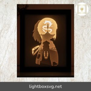 Spirited Away 3D Shadow Box SVG, DIY Spirit Anime Light Box Template