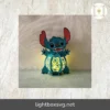 Stitch Lantern SVG, DIY Paper Cutting Lamp, Cute Character Light Box for Cricut, Cameo, ScanNcut