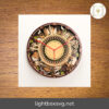 3D Four Seasons Clock SVG, Layered Mandala Laser Cut Files for Wall Art Decor
