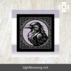 3D Posh Crow Shadow Box SVG, Layered Paper Cut Digital File