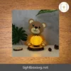 Bear Paper Lantern SVG, DIY Animal Lantern Template