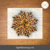 Floral Sun 3D Mandala SVG, Layered Laser Cut File, Multilayer Mandala for Cricut, CNC, Glowforge, DXF & SVG Templates