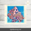 Mermaid 3D Mandala SVG, Layered SVG Files for CNC Router, Laser, or Cricut