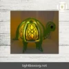 Turtle Animal Lantern Cricut SVG file Template