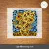 Van Gogh Sunflowers 3D Mandala SVG, Multilayer Laser Cut Files